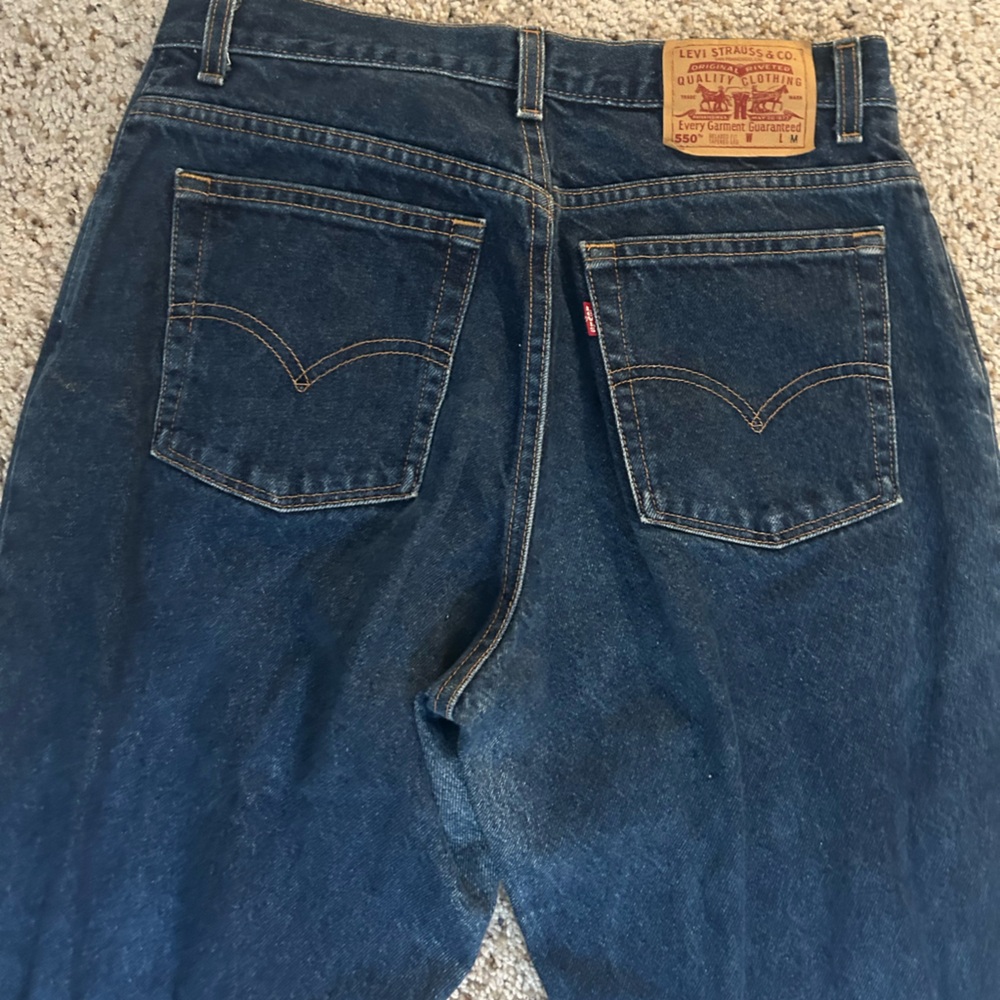 Levi's 550 dark denim jeans